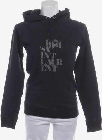Saint Laurent Sweatshirt & Zip-Up Hoodie in XS in Black: front
