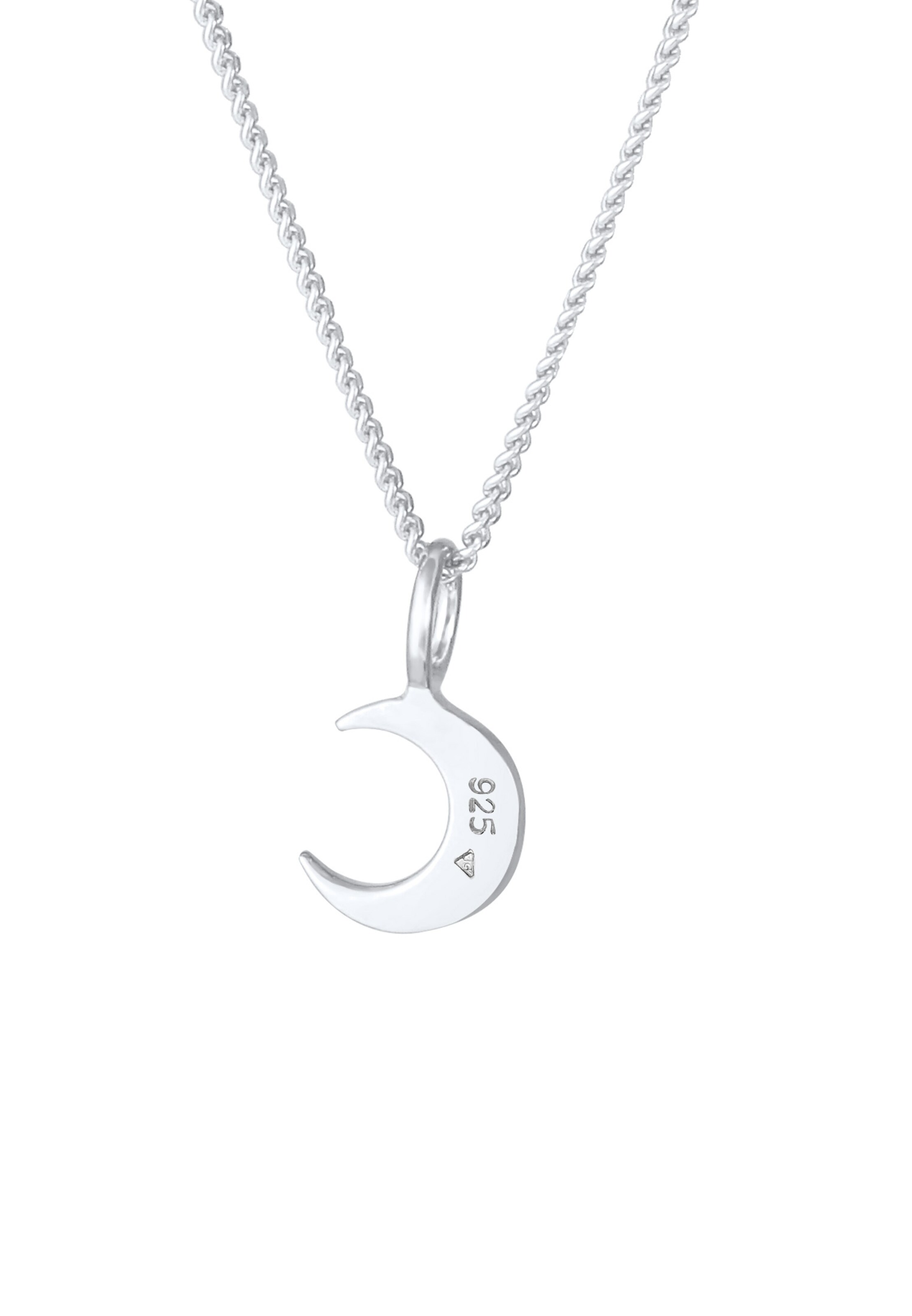 ELLI Halskette 'Astro Halbmond' in Silber