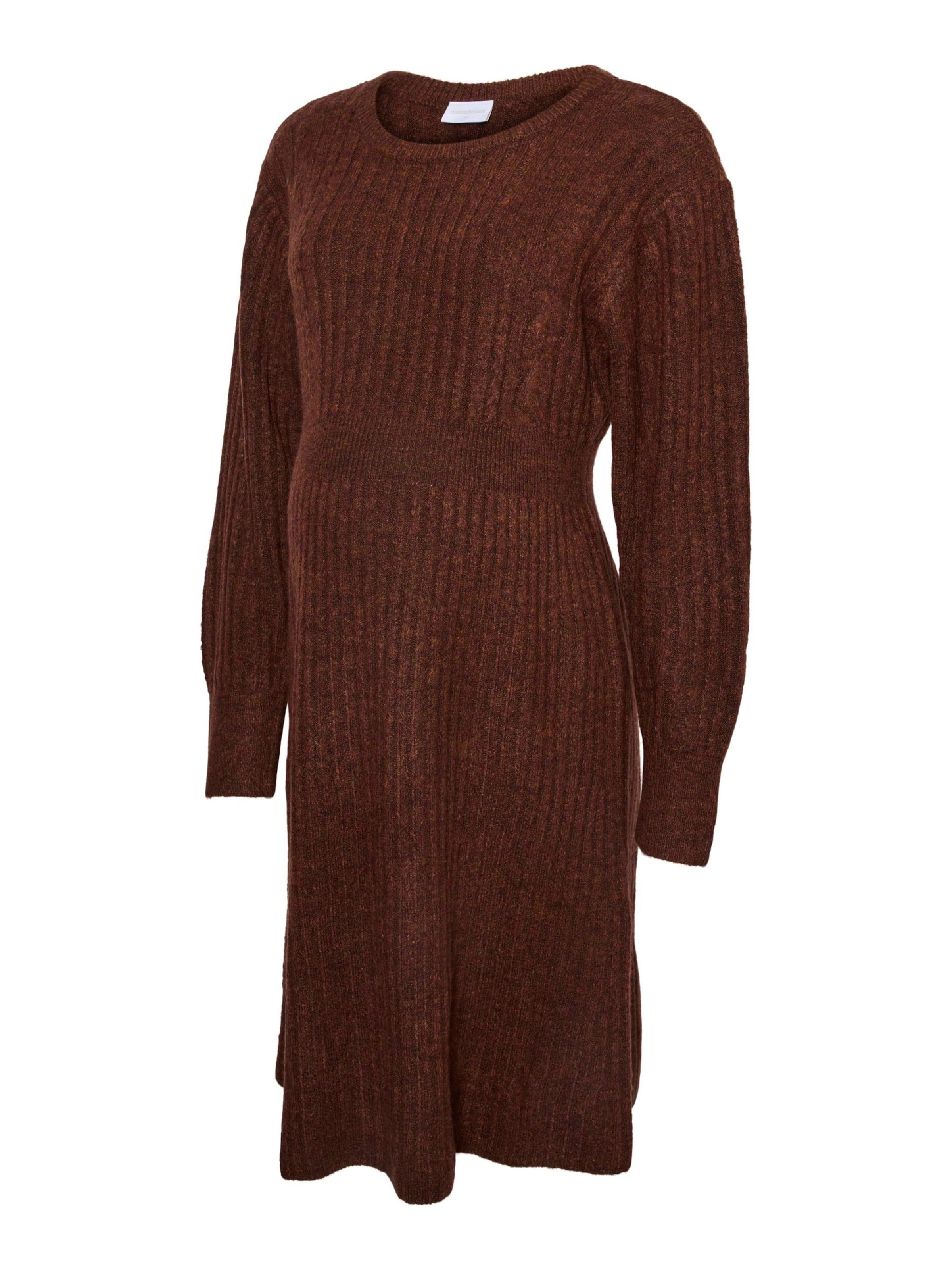 MAMALICIOUS Jurk in Bruin: voorkant