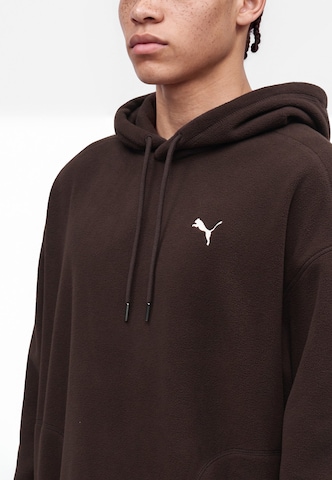 Sweat-shirt 'Essentials Elevated' PUMA en marron