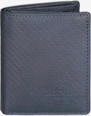 Portamonete 'Portafoglio uomo in vera pelle - Casual' di EC Contemporary COVERI in blu: frontale