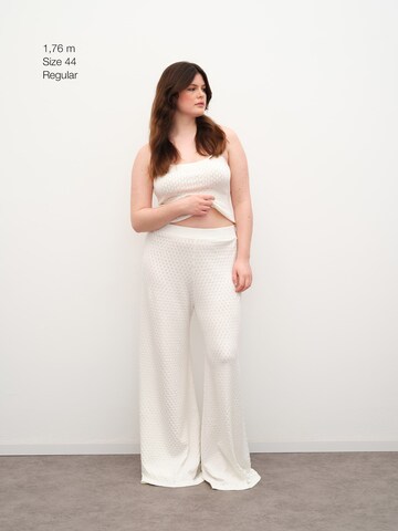 RÆRE by Lorena Rae Wide leg Trousers in White