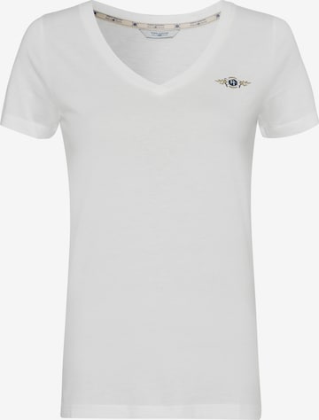 Tom Tailor Polo Team Shirt in White: front