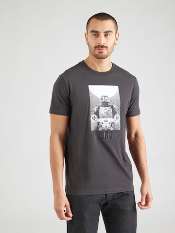 GAP Tričko 'MANDALORIAN X GAP' - Sivá: predná strana