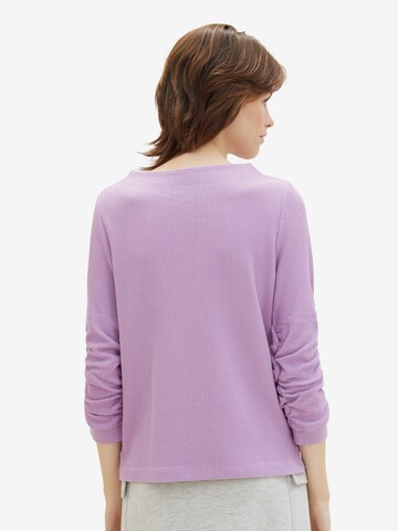 TOM TAILOR DENIM Sweatshirt in Purple