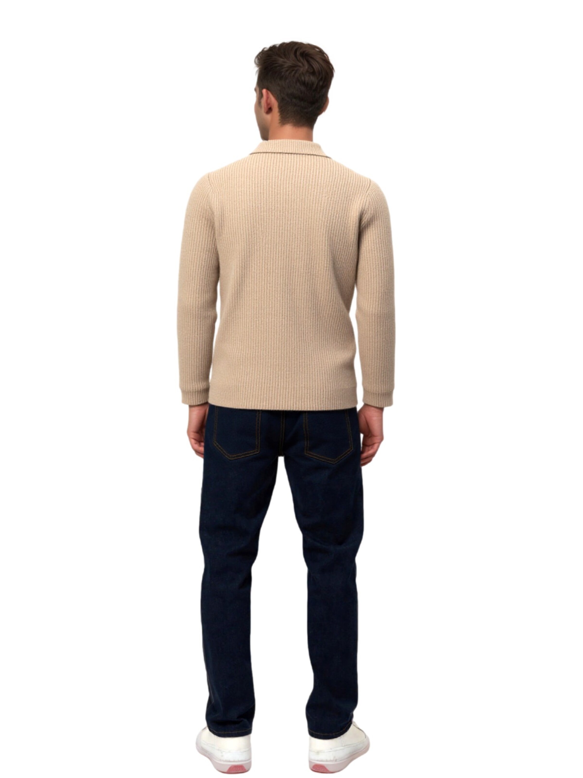 Key Largo Gebreid vest 'KLLUZERN' in Beige