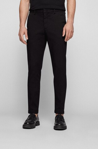 BOSS Slimfit Hose 'Kaito' in Schwarz: Vorderseite