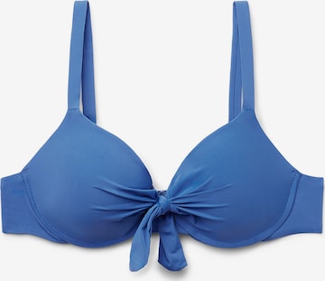 CALZEDONIA Bikini Top in Blue: front