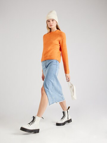 PIECES Sweater 'ELLEN' in Orange