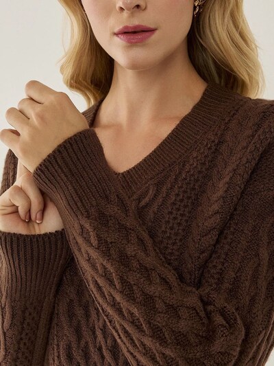 Hiccup Pullover em castanho, Vista do artigo