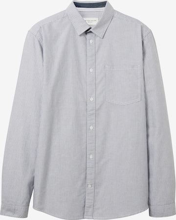 Coupe regular Chemise TOM TAILOR en bleu : devant