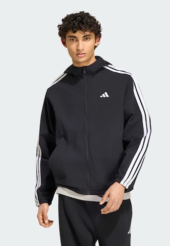 ADIDAS SPORTSWEAR - Chaqueta deportiva 'Essentials' en negro: frente