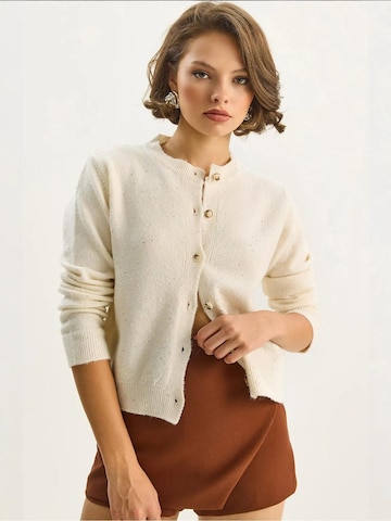 Bianco Lucci Gebreid vest in Wit