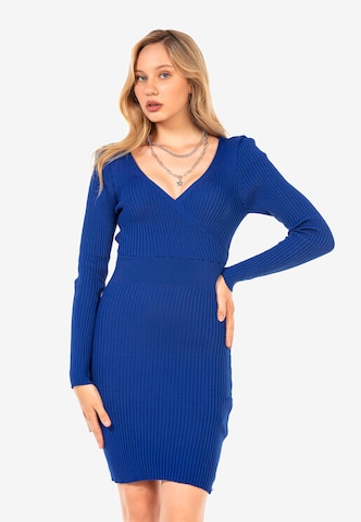 CIPO & BAXX Dress in Blue: front