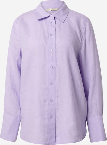 Gina Tricot - Blusa 'Lovisa' em roxo: frente