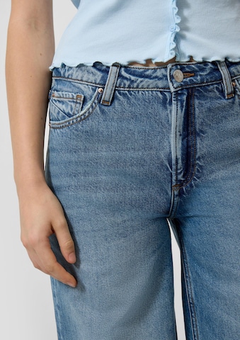 QS Wide Leg Jeans 'CATIE' in Blau