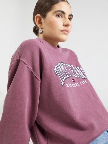 Sweat-shirt Tommy Jeans en rose