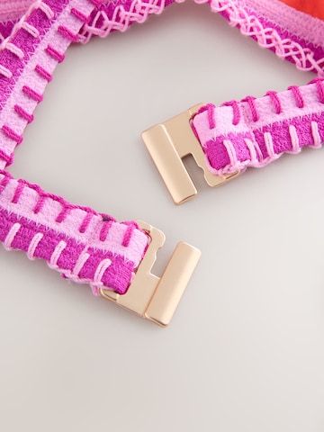 Next - Triangular Top de biquíni em laranja