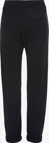 LASCANA Tapered Pants in Black