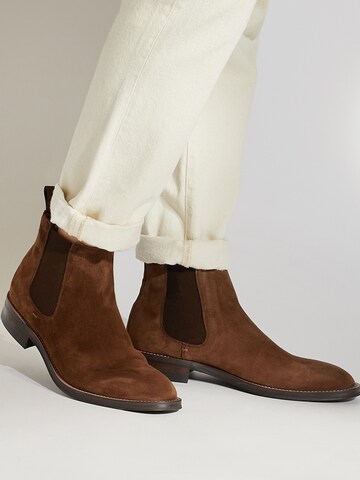 Dune LONDON - Botas chelsea em castanho