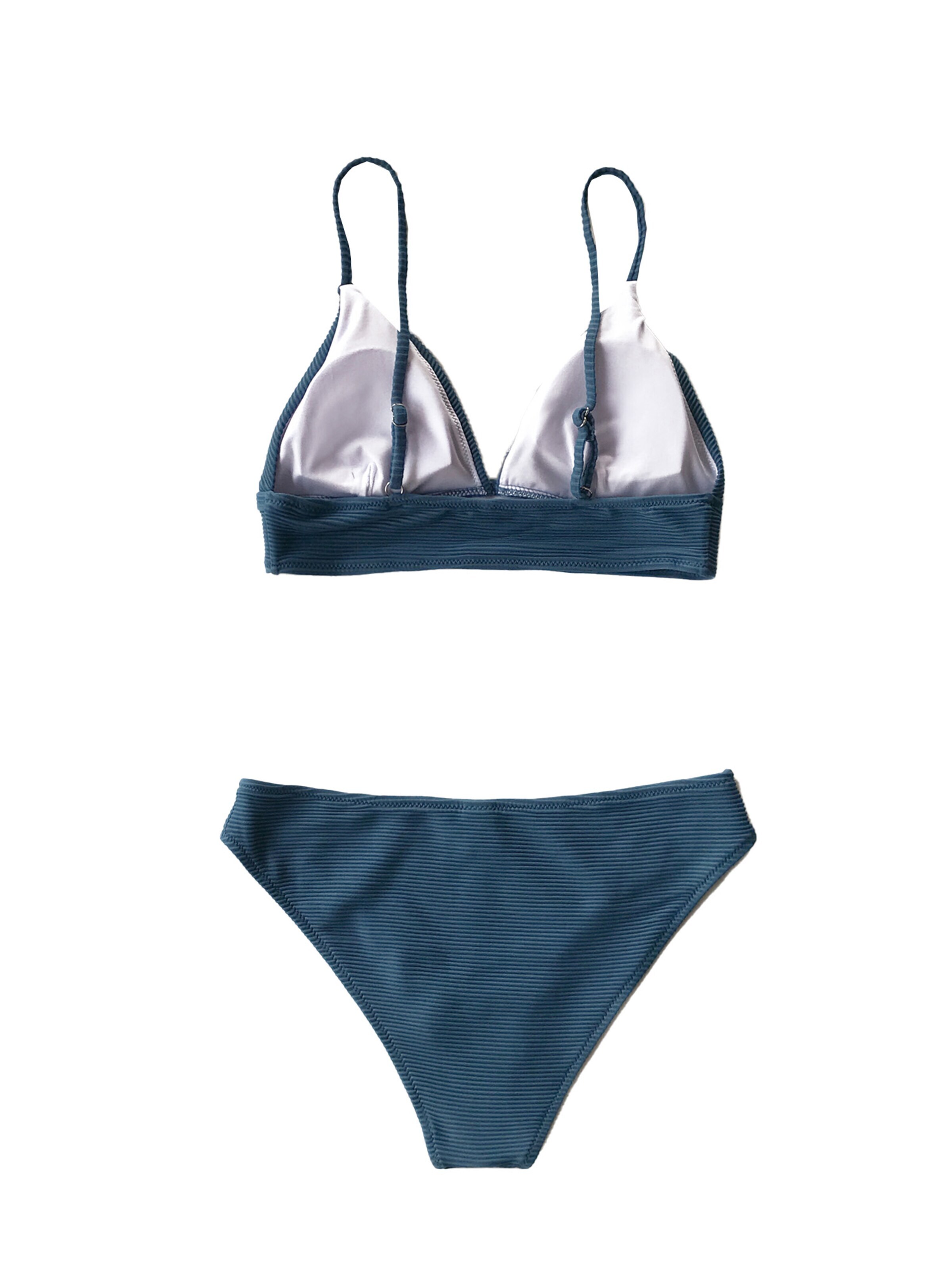 Cupshe Triangle Bikini '321-240013N' in Blue