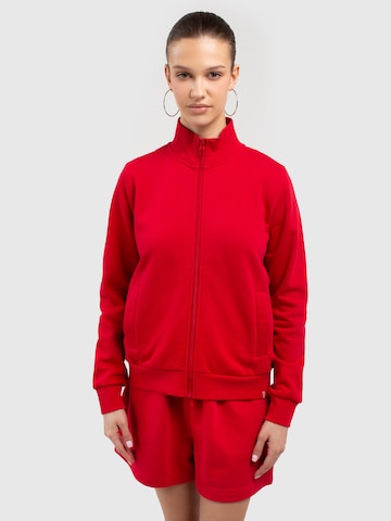 BIG STAR Zip-Up Hoodie 'Chitasa' in Red: front