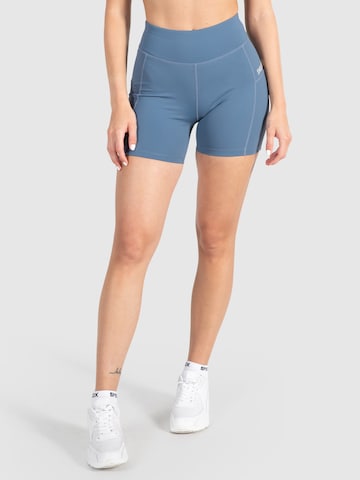 Skinny Pantalon de sport 'Althea Pro' Smilodox en bleu : devant