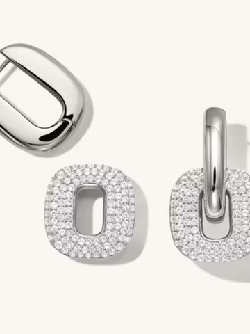 ROUGEMONT Jewellery Earrings 'Zweiteilige Creolen Ohrringe' in Silver