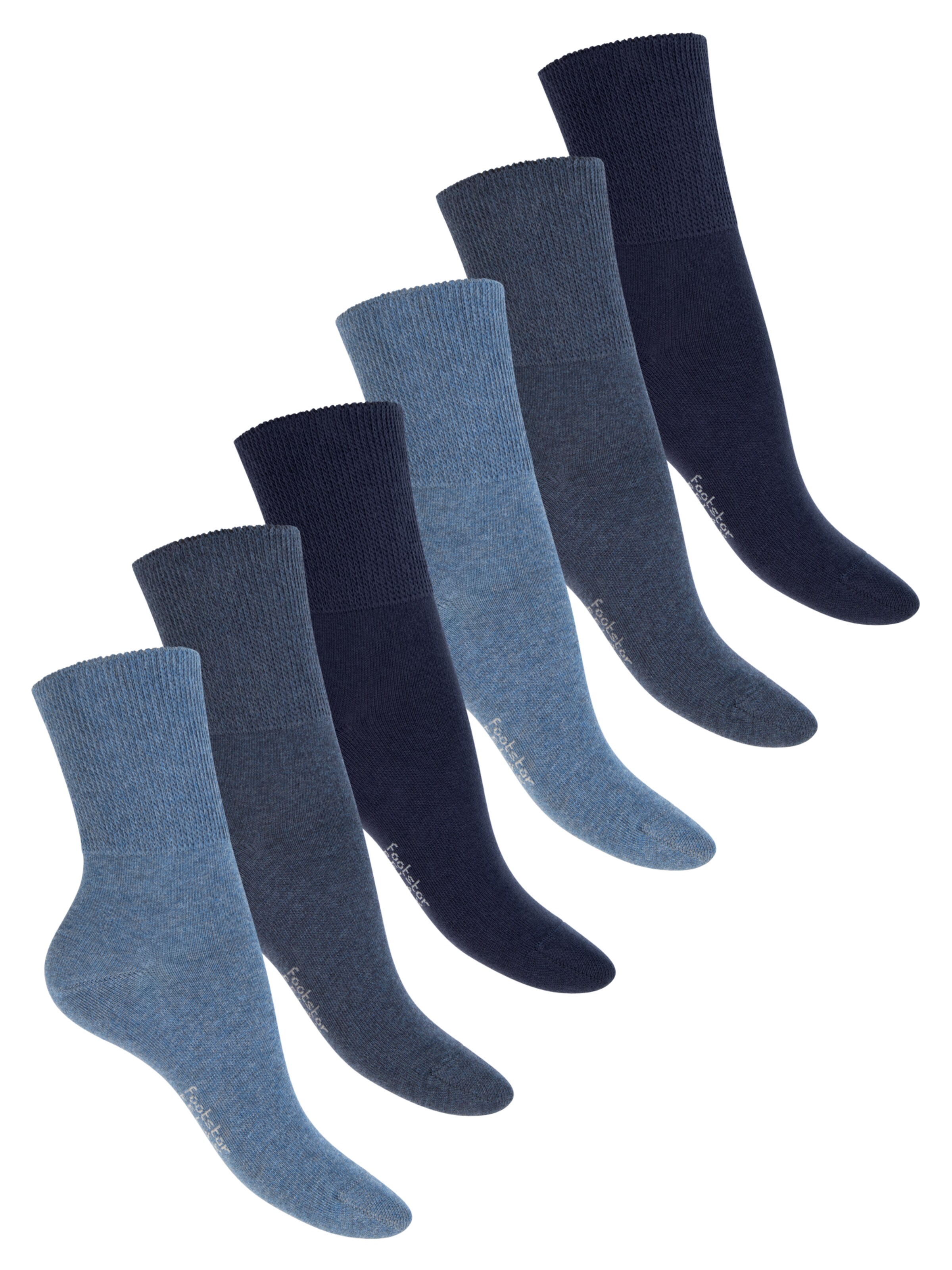 footstar Socken 'Comfort Fit' in Blau: Vorderseite