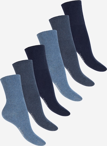 footstar Socks 'Comfort Fit' in Blue: front