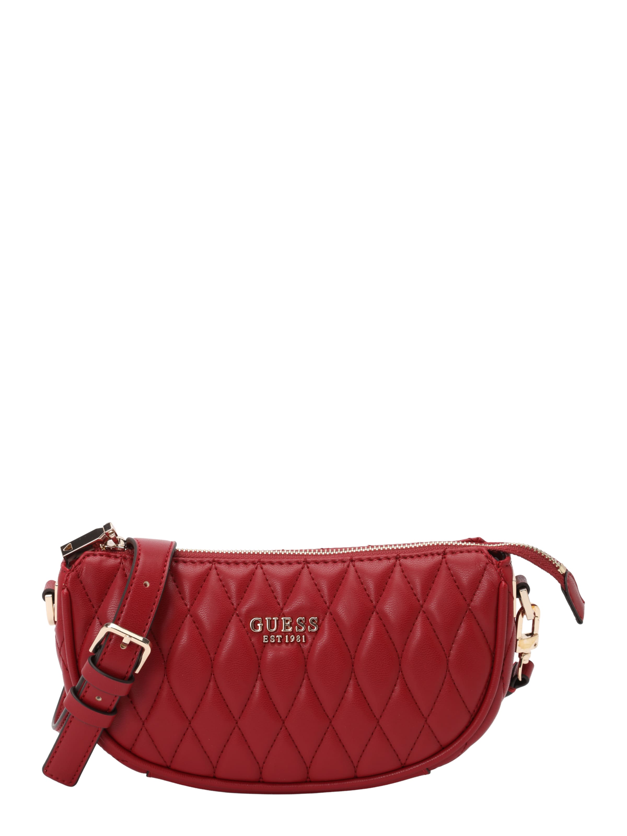 GUESS Наплечная сумка 'VALLA MINI TOP ZIP SHLDR BAG' в Красный: спереди
