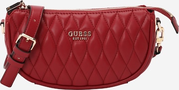 GUESS Skuldertaske 'VALLA MINI TOP ZIP SHLDR BAG' i rød: forside