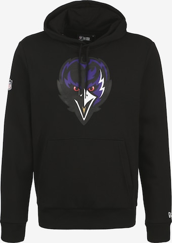 NEW ERA Athletic Sweatshirt 'NFL Baltimore Ravens' in Black: front