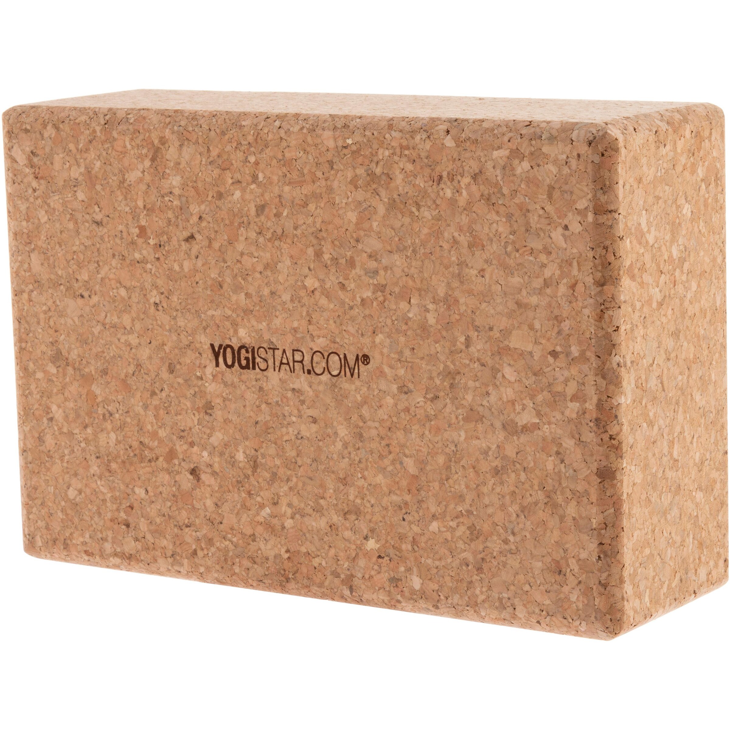 YOGISTAR.COM Yoga Block 'Big' in Light brown / Black, Item view