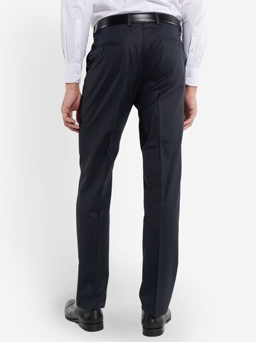 Steffen Klein Slim fit Pleated Pants in Blue