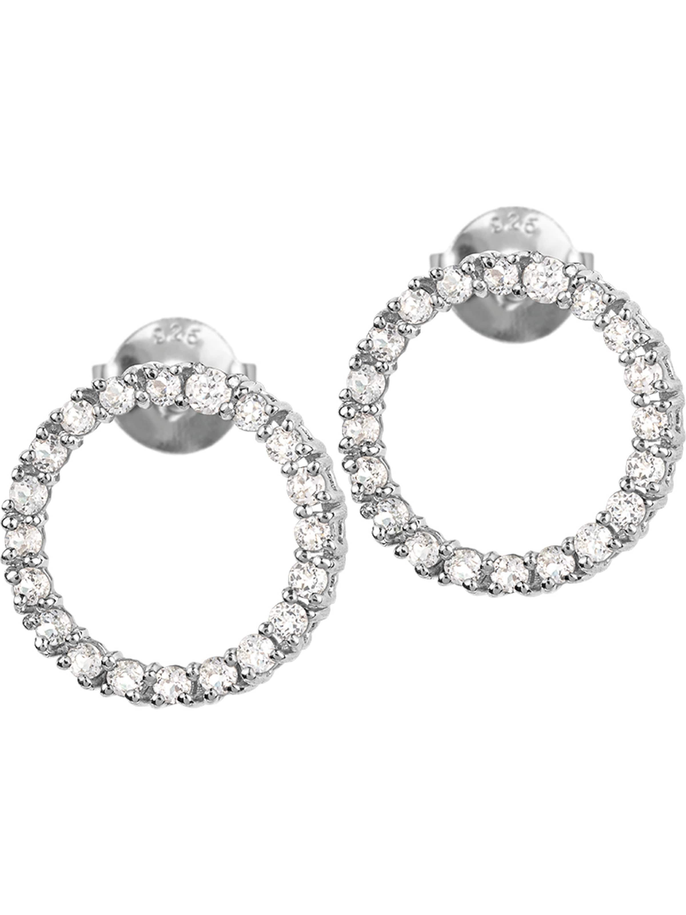 Jacques Lemans Ohrringe in Weiß: Vorderseite