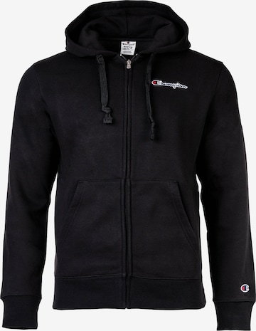 Champion Authentic Athletic Apparel Sweat jacket in Black: front