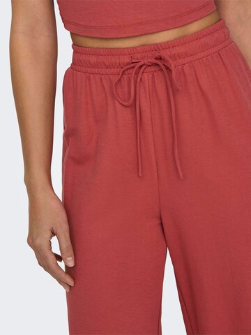 ONLY Široke hlačnice Hlače 'JANY' | rdeča barva