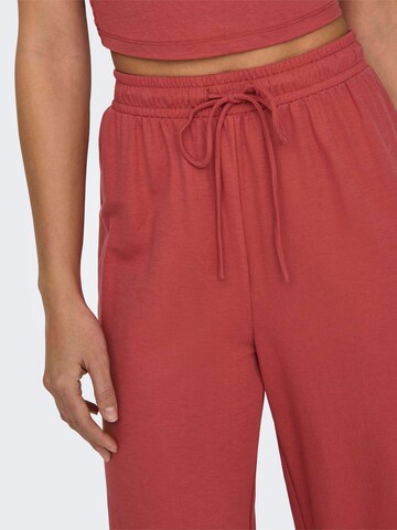 ONLY Wide leg Broek 'JANY' in Rood