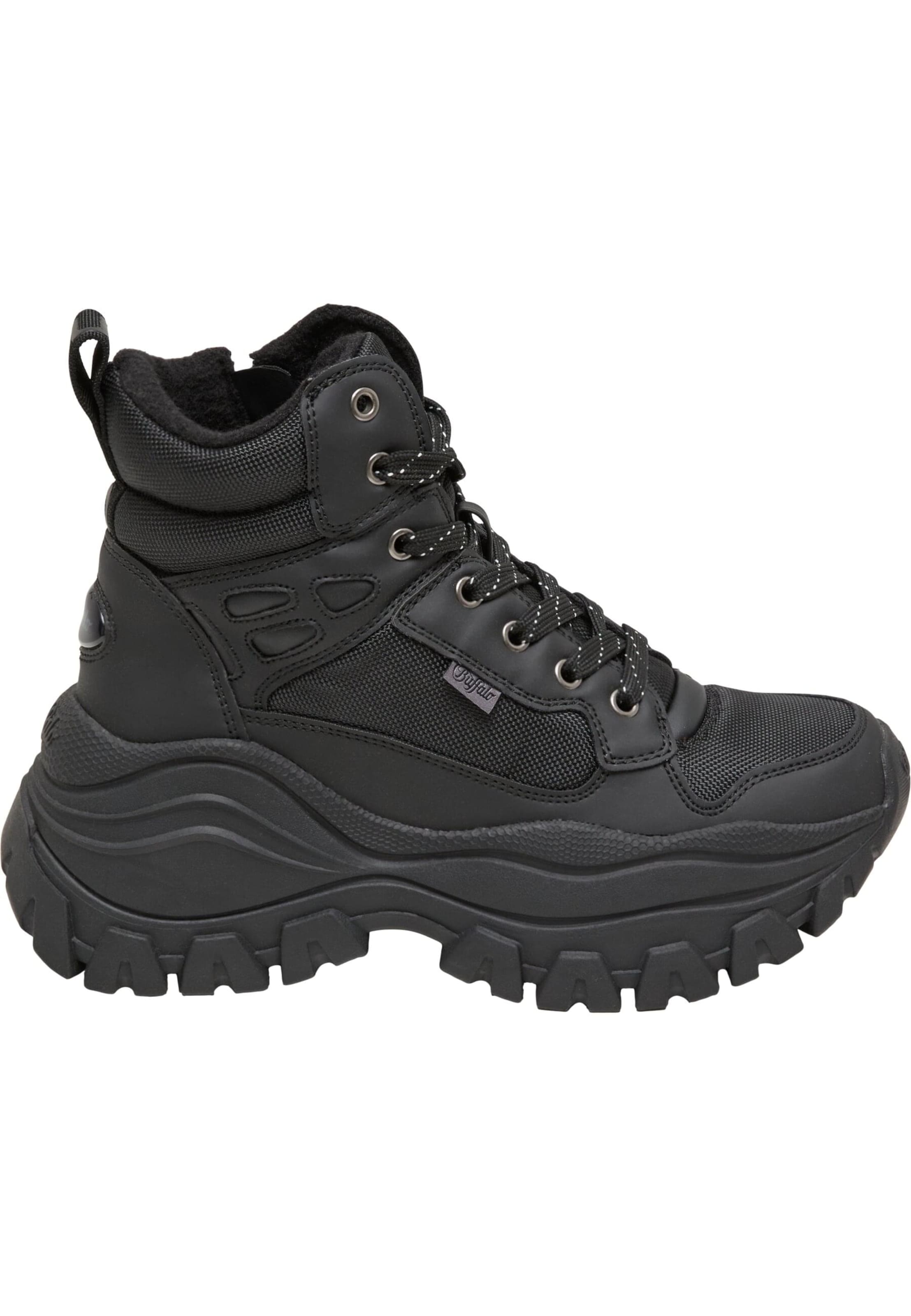 BUFFALO - Botim com fivela em preto: frente