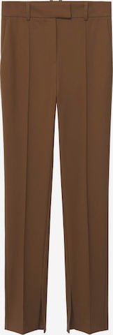 MANGO Pleated Pants 'Colca-I' in Brown: front