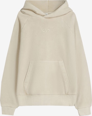 Bershka Mikina - Béžová: predná strana