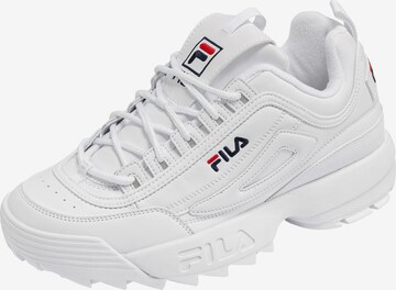 FILA Σνίκερ χαμηλό 'Disruptor' σε λευκό: μπροστά