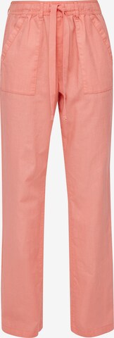 QS Loosefit Broek in Roze: voorkant