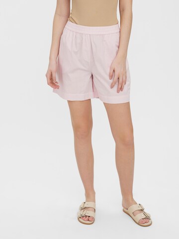 VERO MODA Loosefit Broek 'Nibi' in Roze: voorkant