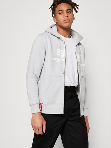 ALPHA INDUSTRIES Jopa na zadrgo | siva barva