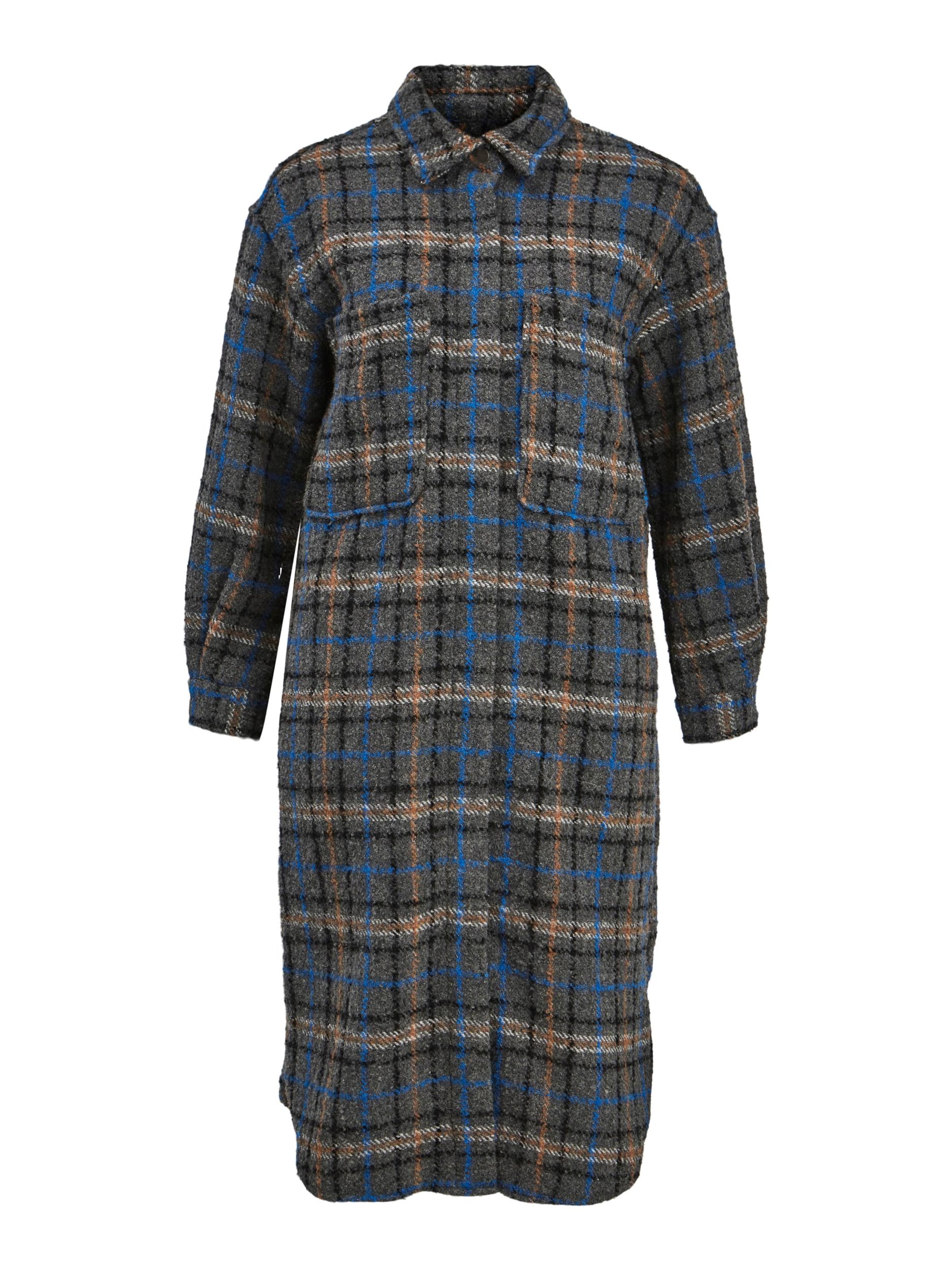 OBJECT Kevad-sügismantel 'Gunna Lola', värv hall: eest vaates