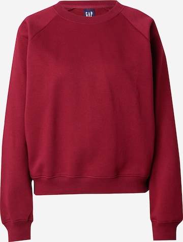 Bluză de molton de la GAP pe roșu: față
