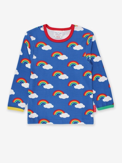 Toby Tiger Shirt 'Regenbogen'‌‌‌‌‌ in 68 in blau, Produktansicht