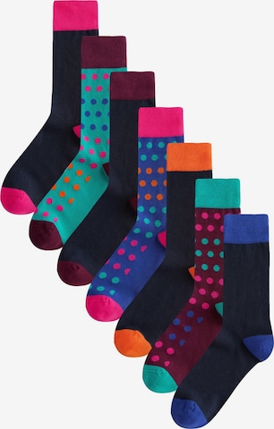 Next Nogavice | modra barva: sprednja stran